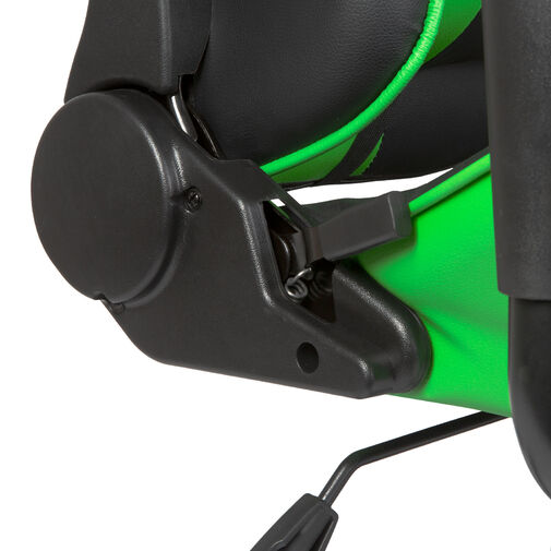 BMD1106GR • Gamer stolička - s vankúšom do pása, vankúšom na hlavu - zelená