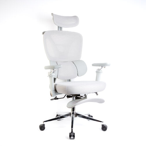 BMD1122 • Kancelárska otočná stolička – s opierkami – sivá – 50 x 57 / 48 x 52 cm