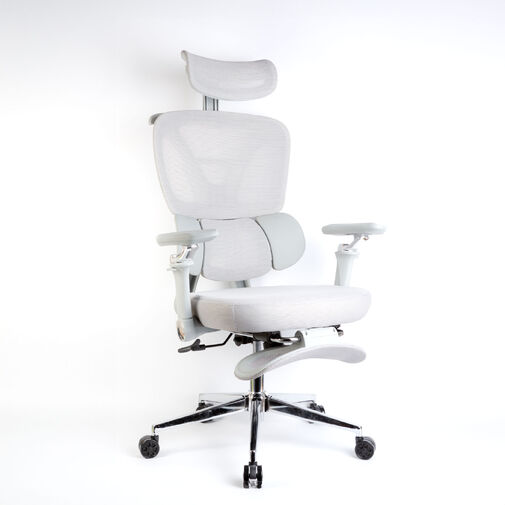 BMD1122 • Kancelárska otočná stolička – s opierkami – sivá – 50 x 57 / 48 x 52 cm