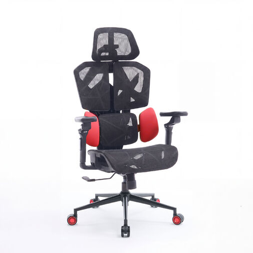 BMD1123RD • TitanMesh Pro kancelárska otočná stolička s bočnými vankúšmi - červená - 119 x 72 x 73 cm