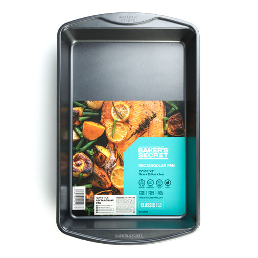 BS10005-M • Baker’s Secret Classic Line plech na pečenie – „M“ – 44,3 x 26,9 x 5,5 cm