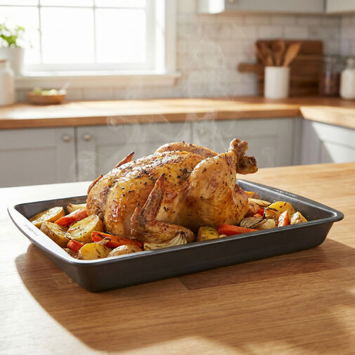 BS10241-M • Baker's Secret Essential Line plech na pečenie – „M“ – 42 x 28,5 x 5,1 cm