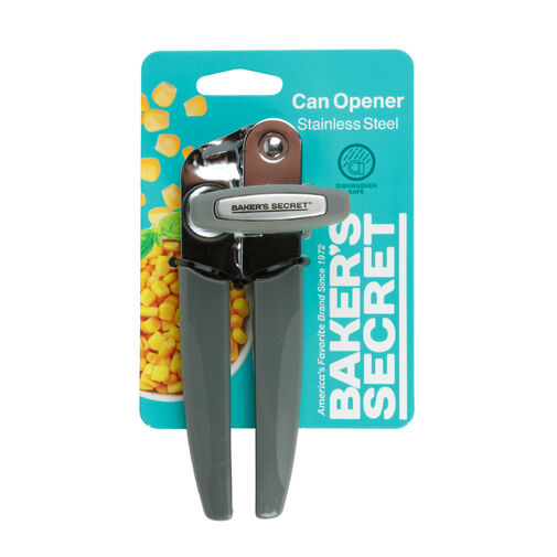 BS40025 • Baker's Secret – kuchynský otvárač – nerezová oceľ – 18,6 cm – sivý