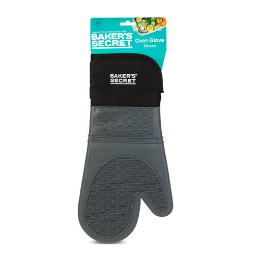 BS40108 • Baker's Secret – kuchynská rukavica na pečenie – silikón – 38,5 cm – sivá