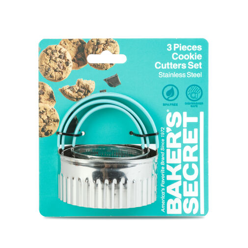 BS40169 • Baker's Secret – sada vykrajovačiek na sušienky – nerezová oceľ – 3 ks / sada