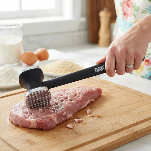 BS41297 • Baker's Secret tĺčik na mäso – plast, zinok – 24,5 cm