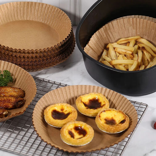 BW1020C • Air fryer papier na pečenie - do teplovzdušnej fritézy - kruh - 20 cm - 50 ks / balenie