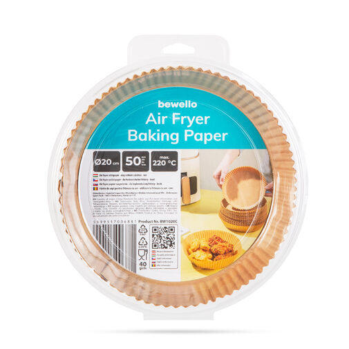 BW1020C • Air fryer papier na pečenie - do teplovzdušnej fritézy - kruh - 20 cm - 50 ks / balenie
