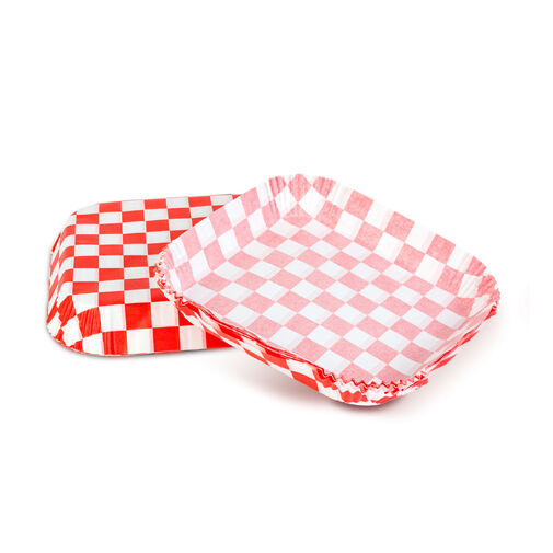 BW1030A • Papier na pečenie do Air fryer - pre varenie bez oleja - károvaný, štvorec - 20 cm - 50 ks / balenie