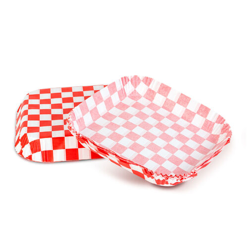 BW1030B • Papier na pečenie do Air fryer - pre varenie bez oleja - károvaný, štvorec - 23 cm - 50 ks / balenie