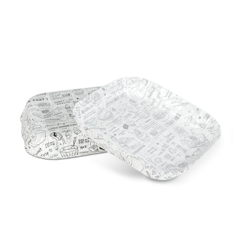 BW1031A • Papier na pečenie do Air fryer - pre varenie bez oleja - vzorovaný, štvorec - 20 cm - 50 ks / baleni