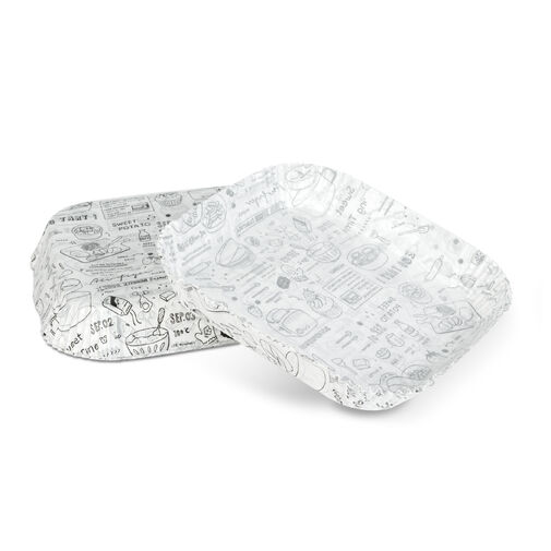 BW1031B • Papier na pečenie do Air fryer - pre varenie bez oleja - vzorovaný, štvorec - 23 cm - 50 ks / baleni