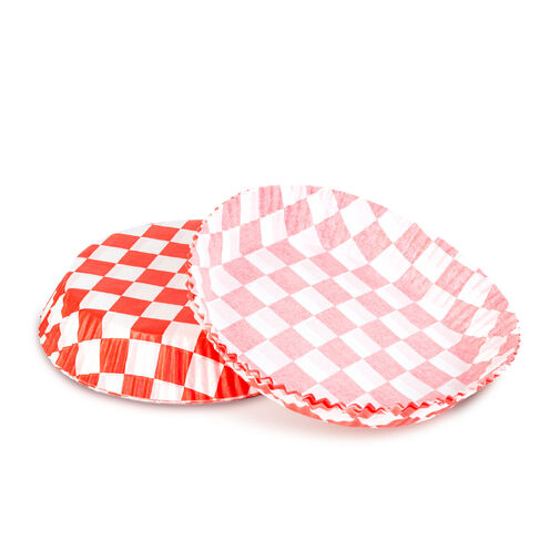 BW1032B • Papier na pečenie do Air fryer - pre varenie bez oleja - károvaný, kruh - 23 cm - 50 ks / balenie