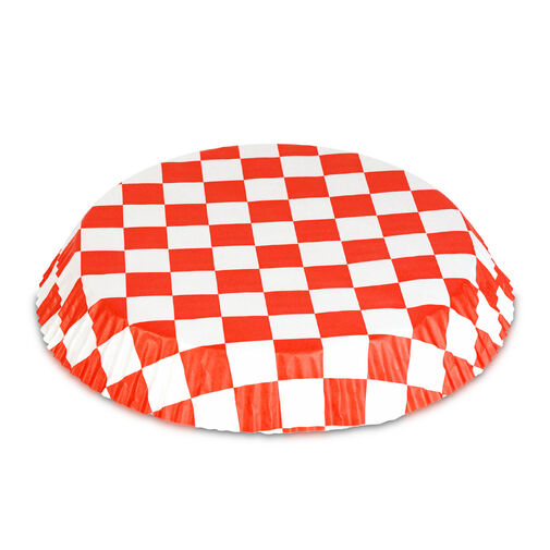 BW1032B • Papier na pečenie do Air fryer - pre varenie bez oleja - károvaný, kruh - 23 cm - 50 ks / balenie