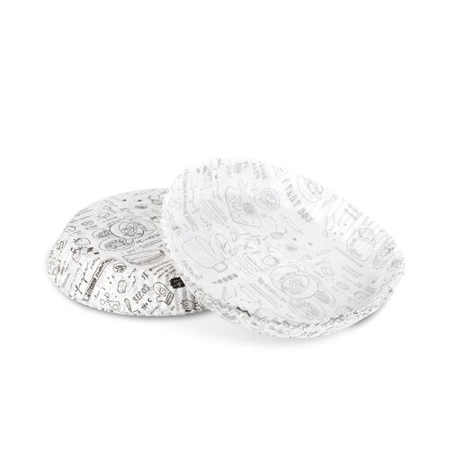 BW1033A • Papier na pečenie do Air fryer - pre varenie bez oleja - vzorovaný, kruh - 20 cm - 50 ks / balenie