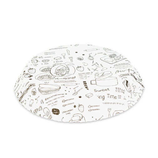 BW1033A • Papier na pečenie do Air fryer - pre varenie bez oleja - vzorovaný, kruh - 20 cm - 50 ks / balenie