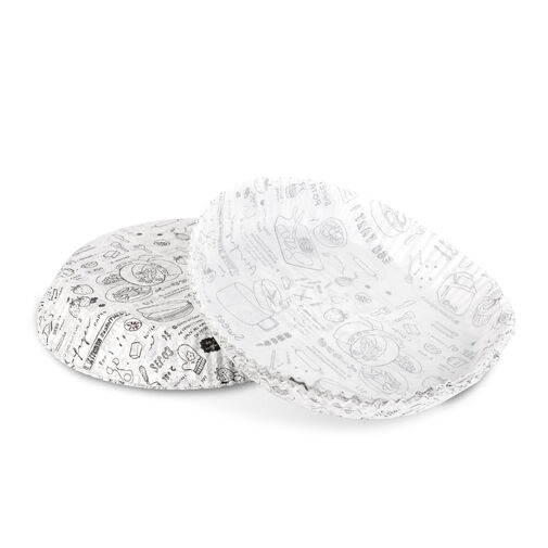 BW1033B • Papier na pečenie do Air fryer - pre varenie bez oleja - vzorovaný, kruh - 23 cm - 50 ks / balenie
