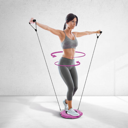 BW4005 • Twister fitness kotúč - s gumenými páskami - 29 cm