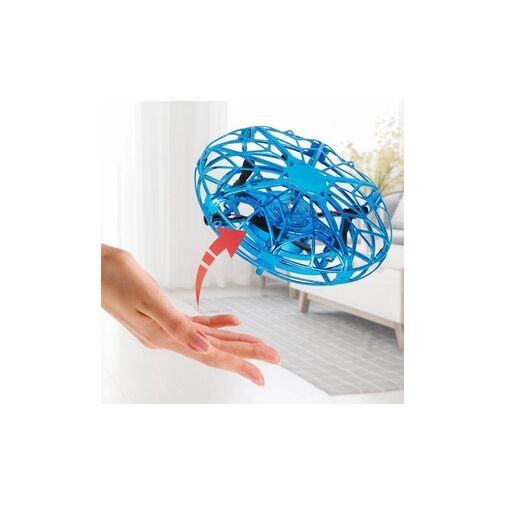 DA00149 • UFO drón lietajúca detská hračka – s LED svetlom, na batériu – 11 x 11 x 4 cm