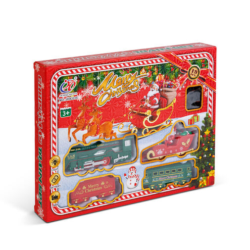 DA00350 • Vianočná železnica - s svetlom - na batérie - 3 druhy dráh