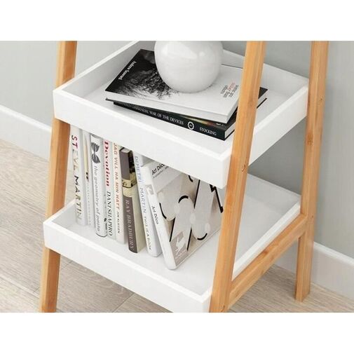 DA01190 • Knižný regál, 3-úrovňový – 35 x 30 x 75 cm – biely