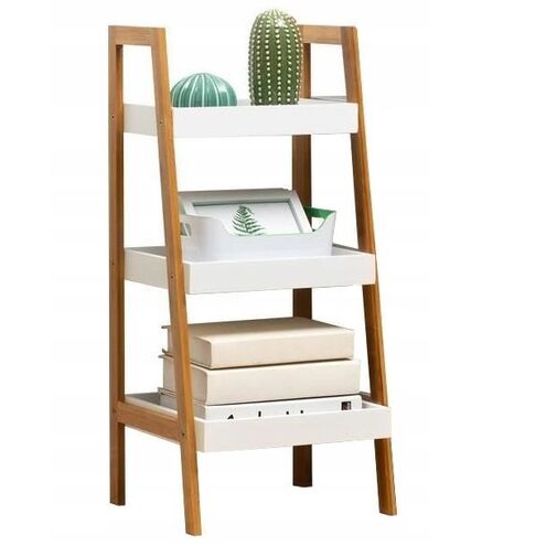 DA01190 • Knižný regál, 3-úrovňový – 35 x 30 x 75 cm – biely