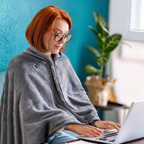 DA01204 • Vyhrievaná USB deka - 150 x 80 cm - 40 - 52°C - sivá