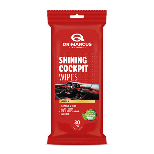 DRM76431 • Dr. Marcus TITANIUM – obrúsky na ošetrenie palubnej dosky – lesklé – Vanilla – 30 ks