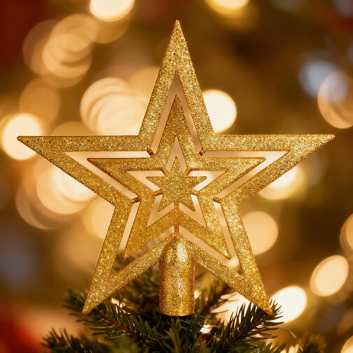 EDO-3082 • Sada vianočných ozdôb – 100 gúľ + špic na stromček – zlatá