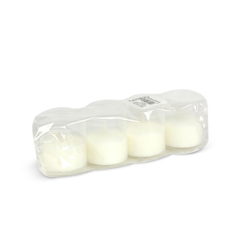 TW1002 • Sada 4 sviečok do lampáša, farba: biela - Ø5 cm