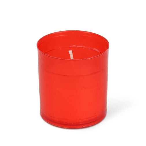 TW1003 • Súprava 4 sviečok, farba: červená - Ø5 cm