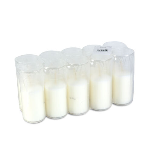 TW1005 • 10 ks sviečkových vložiek – Ø4,8 cm – farba: biela